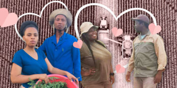 For these farmer couples, love may seem simple, but it works wonders for heart and soul: Mbali Sithole & Dumisani Biyela, Phelisa Ndayi & Lubabalo Bunu.
Photos: Gareth Davies