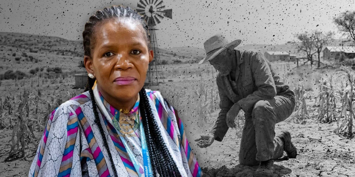 Nobulumko Nkondlo, a member of the Western Cape provincial legislature, says drought in the Western Cape has severe consequences. Photo: Gareth Davies/Food For Mzansi