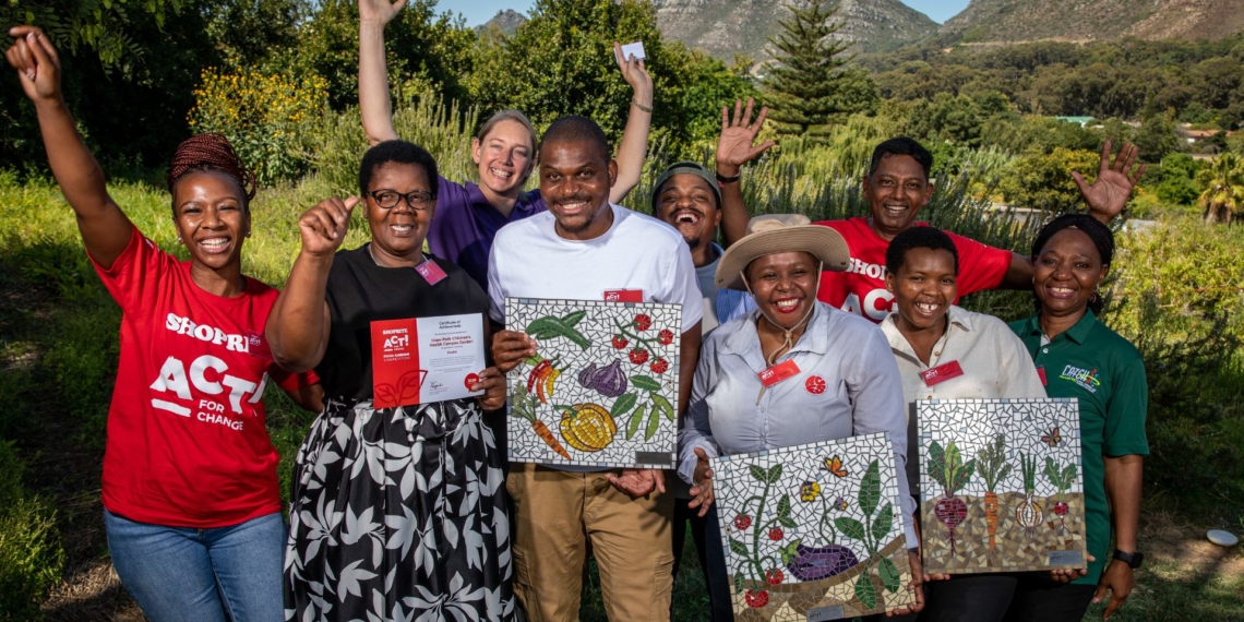 Shoprite’s Act For Change programme is making a real difference in farmers’ lives through funding. Here are the winners of the Food Garden Competition. Photo: Dwayne Senior for Shoprite/Ten X Collective