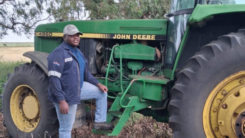 Mpumalanga farmer Simemo Nkosi relies on affordable second-hand machinery to avoid the high costs and risks of buying new equipment. Photo: Supplied/Food For Mzansi