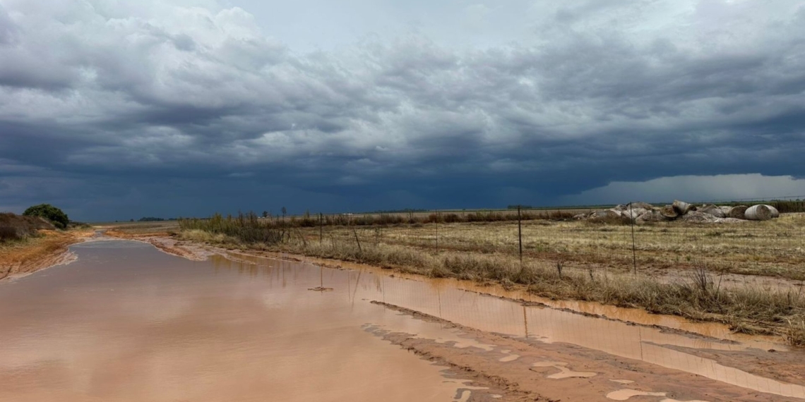 Some of the roads farmers have to navigate through in adverse weather conditions. Photo: Storm Report SA