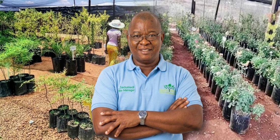 Botumile Joseph Sedumedi is the founder of Mohaduba Nursery in the Northern Cape. Photo: Gareth Davies/Food For Mzansi