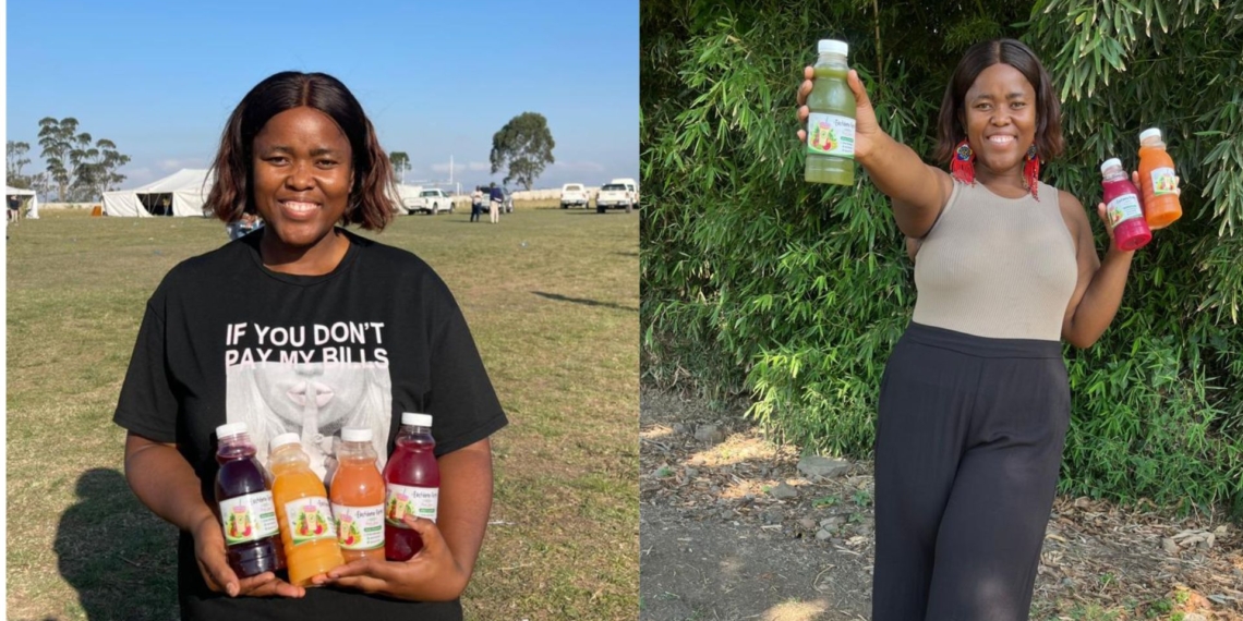 Zine Madikwa launched Eastdene Farms Fruit Juice to prevent a surplus mango harvest from going to waste on her family's Eastern Cape farm. Photos: Supplied/Food For Mzansi