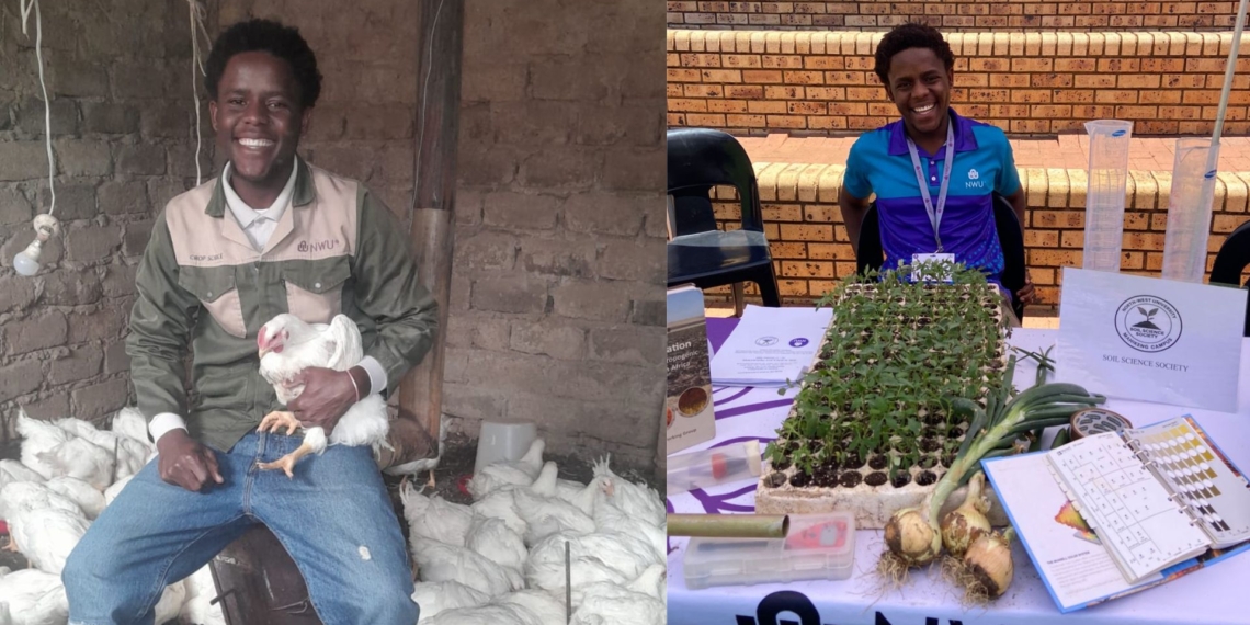 Mphatso Sithole used R10 500 saved from skipping his university graduation ceremony to launch his poultry business. Photos: Supplied/Food For Mzansi