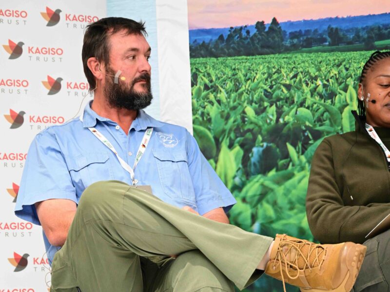 Danie Slabbert of Sewe Slabberts farm in the Free State during Regenerative Futures SA 2026, sharing practical insights on regenerative farming. Photo: Food For Mzansi
