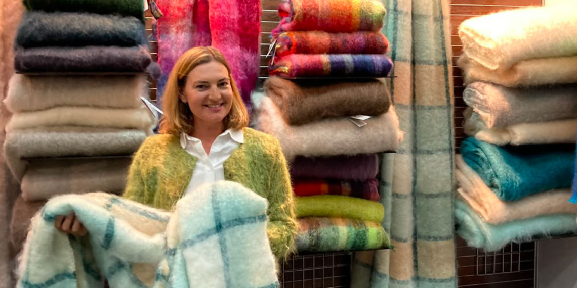 Barnard Mohair owner Louise Cameron grew up in the factory, learning the art of mohair from a young age. Photo: Supplied/Food For Mzansi