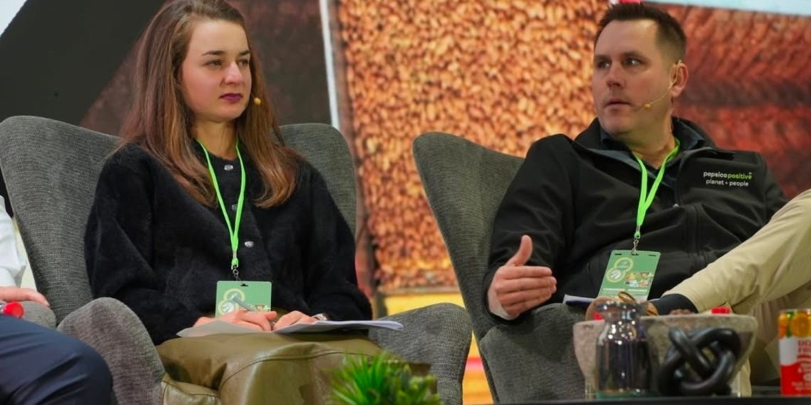 Researcher Dr Carmen Muller and Steven Wolfvaardt of Pepsico were on the panel at the Potato SA Congress and the Seed Potato Growers Forum. Photo: Potatoes SA