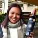 Anesca Achilles, marketing co-ordinator of Visio Vintners, with the Decanter awarded wine. Photo: Supplied/Food For Mzansi