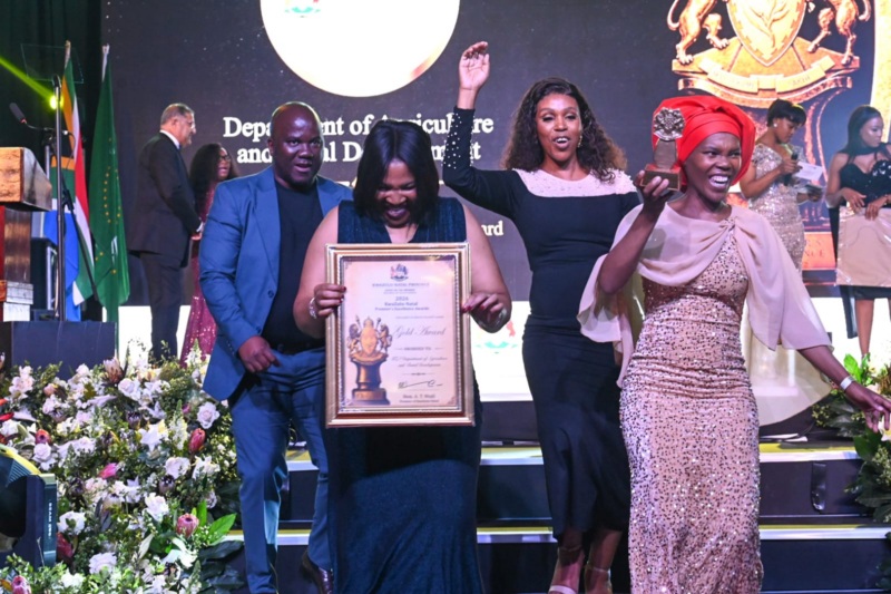 Some of the winners celebrated at the KwaZulu-Natal Premier’s Excellence Awards, where excellence in public service and development initiatives was recognised. Photo: Supplied/Food For Mzansi