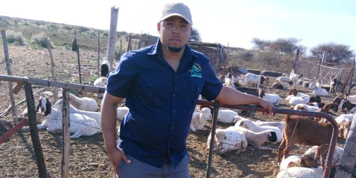 Jonay Khoaene built Klippies Fontein Boerdery in Postmasburg through resilience, strong mentorship, and strategic market pivots in the Northern Cape. Photo: Supplied/ Food For Mzansi