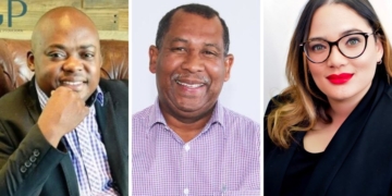 Sibusiso Mabuza of Phahama Grain Phakama, Michael Brinkhuis of the Western Cape department of agriculture, and Falon Mars of Mars Rossouw Attorneys Inc. They are among the speakers at the dedicated emerging farmers programme at Nampo Cape on Thursday, 10 September. Photos: Supplied/Food For Mzansi