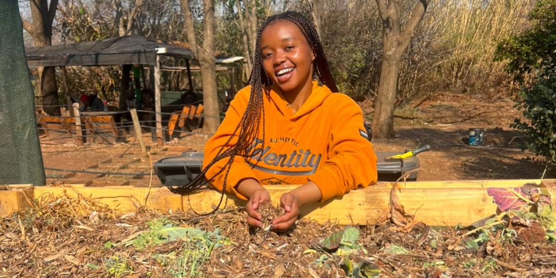 Khethiwe Mhlanga, founder of Johannesburg-based Joseph’s Storehouse Collective, is turning organic waste from supermarkets into high-quality compost, helping farmers improve soil health while keeping food waste out of landfills. Photo: Supplied/Food For Mzansi