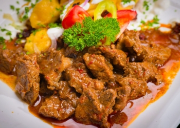 Slow-cooked beef stew