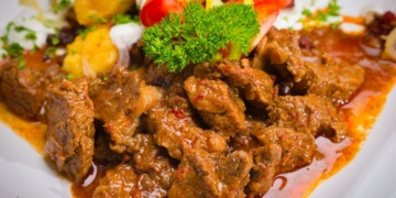 Slow-cooked beef stew