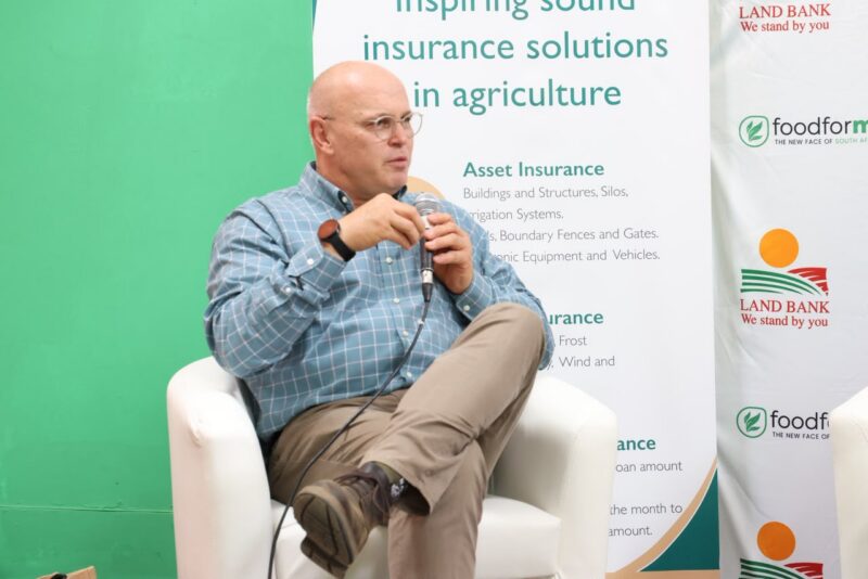 AgriSA chief executive Johann Kotzé at the Food For Mzansi and Land Bank lunchtime conversation on day one of NAMPO Cape 2026. Photo: Supplied/Land Bank