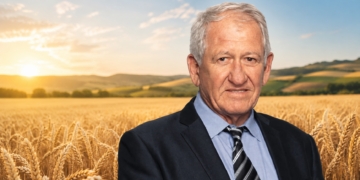 Tiger Brands CEO Tjaard Kruger addressed farmers at the Swartland Show in Moorreesburg in the Western Cape on Friday. Design: Food For Mzansi