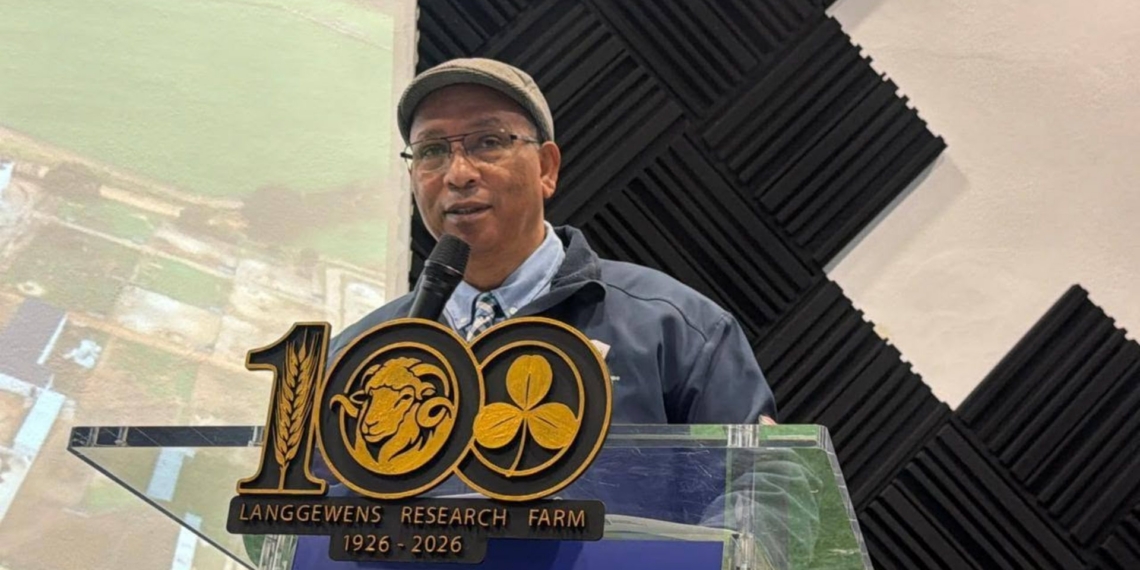 Agriculture minister Dr Ivan Meyer applauded the research farm for the work it has done over the past 100 years. Photo: Supplied/Food For Mzansi