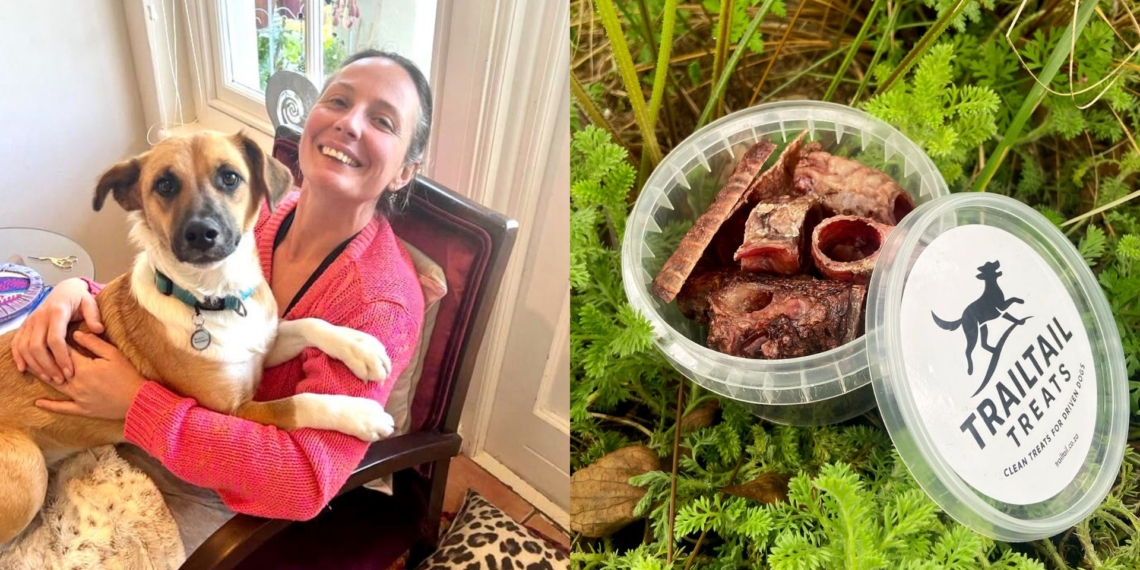 Monika van Zyl turned her love for dogs and frustration with commercial treats into TrailTail, a natural dog treat business using locally sourced ingredients. Photos: Supplied/Food For Mzansi