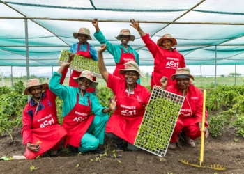 First-place winner of Shoprite’s inaugural Act For Change Food Garden Competition, ACFS Khunadi Food Garden in Mogoto Village, Limpopo, has improved crop protection and food production with a new shade-net structure. Photo: Supplied/Shoprite Act For Change