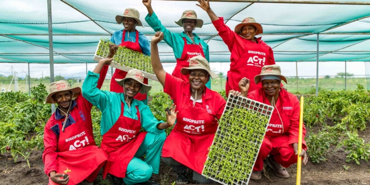 First-place winner of Shoprite’s inaugural Act For Change Food Garden Competition, ACFS Khunadi Food Garden in Mogoto Village, Limpopo, has improved crop protection and food production with a new shade-net structure. Photo: Supplied/Shoprite Act For Change