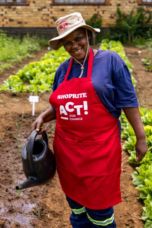 P Agricultural Group is changing perceptions of urban agriculture, showing communities how growing food can create opportunities to learn, earn and build livelihoods. Photo: Supplied/Shoprite Act For Change