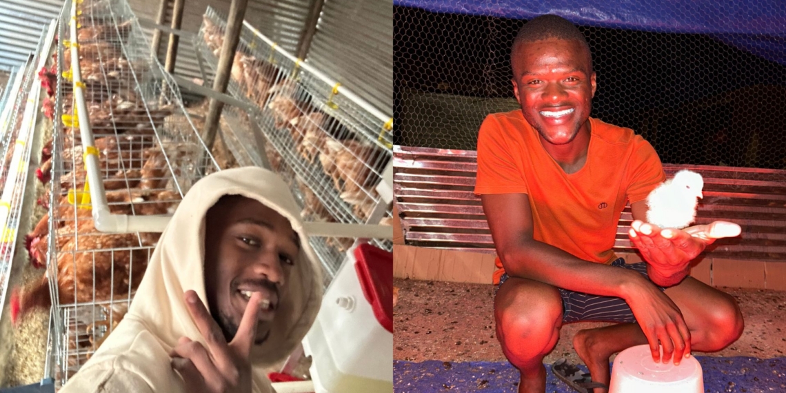 Phuti Maake (left) is working in the family’s 2020 lockdown vegetable patch alongside Dumisani Maake (right), whose initial crop farming inspired them to branch out into poultry. Photos: Supplied/Food For Mzansi